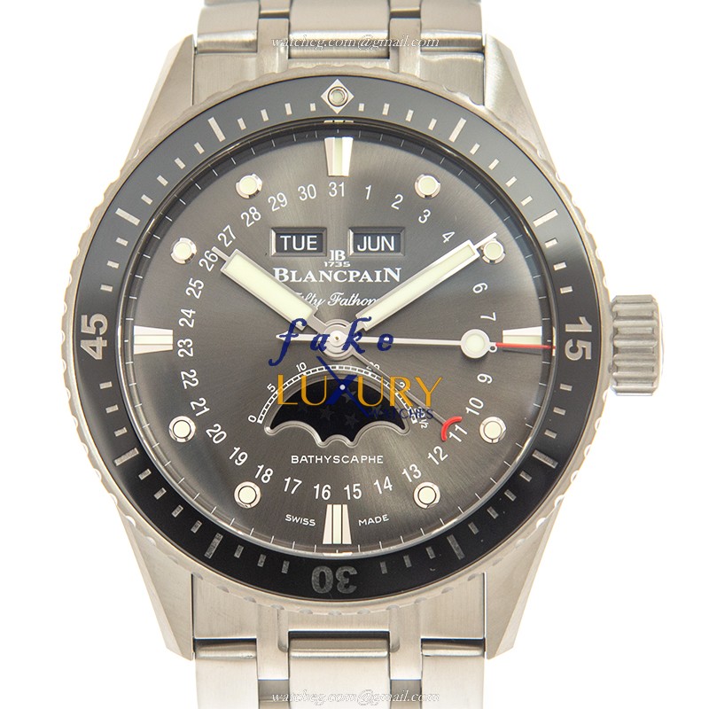 Blancpain 5054-1110-70B Replica Watch, Automatic Movement, Gray Dial, Steel Bracelet - Luxury Replica Watch