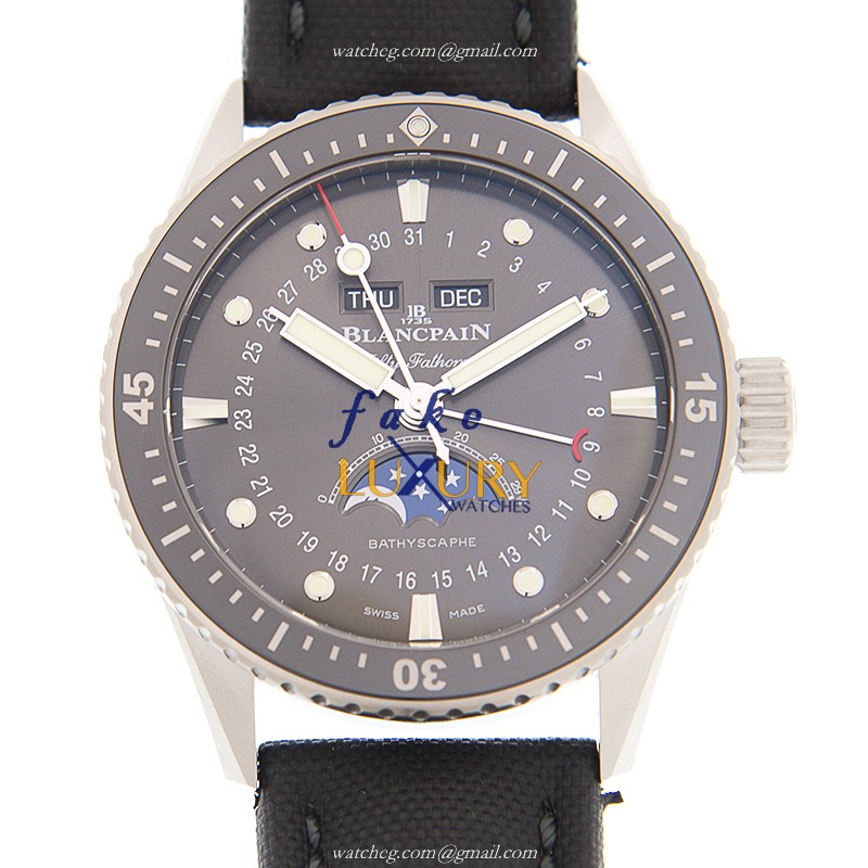 Blancpain Fifty Fathoms 5054-1110-B52A Automatic Gray Dial Steel Replica Watch - Luxury Replica Watch