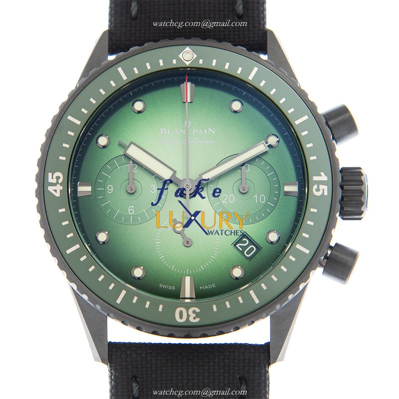 Blancpain 5200-0153-B52A Fifty Fathoms Automatic Green Dial Steel Replica Watch - Luxury Replica Watch
