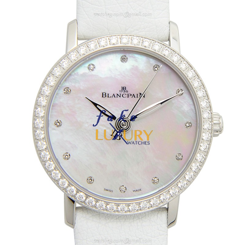 Blancpain 6102-4654-95A Women's Replica Watch, Automatic Movement, White Dial - Luxury Replica Watch