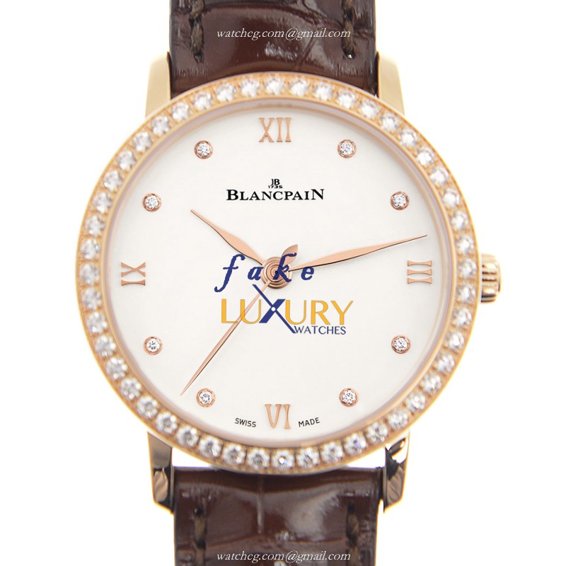 Blancpain 6104-2987-55A Replica Watch, Automatic Movement, 18kt Rose Gold & Diamonds Case - Luxury Replica Watch