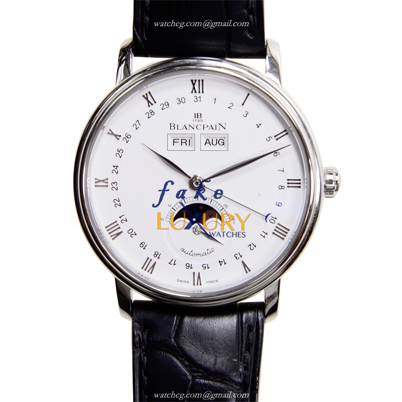 6263-1127-55A - Blancpain Villeret Replica Watch - Automatic - White Dial - Stainless Steel - Luxury Replica Watch
