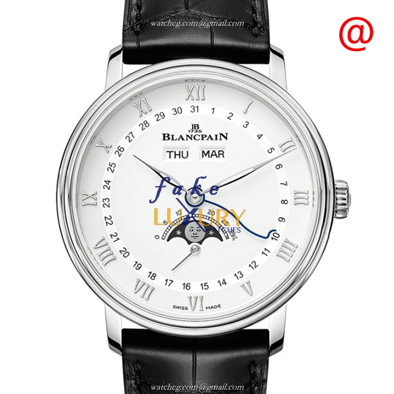 6264-1127-55B - Blancpain Villeret Replica Watch Automatic White Dial Stainless Steel - Luxury Replica Watch