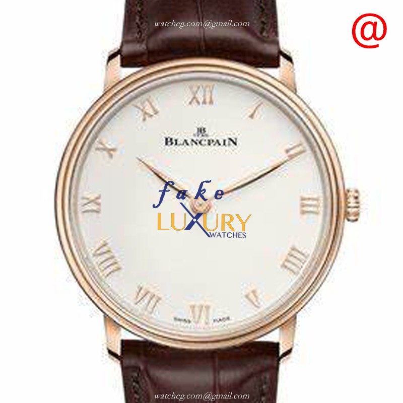 Blancpain 6605-3642-55A Villeret - Replica Watch - Automatic - 18kt Rose Gold - Silvery Dial - Luxury Replica Watch