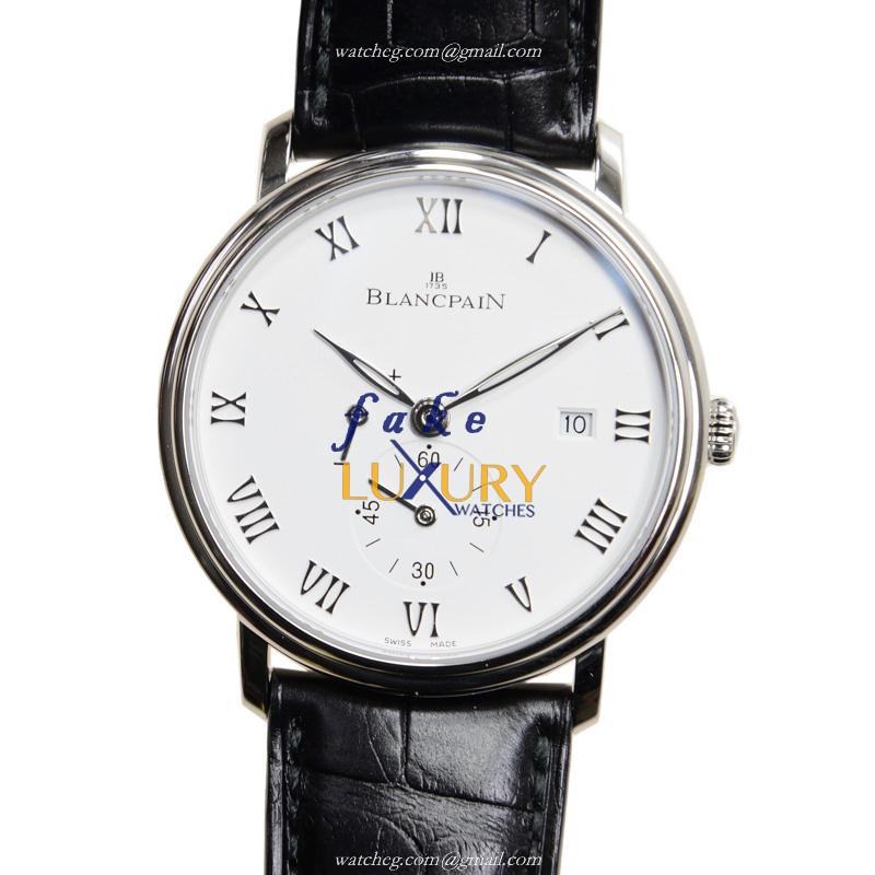 Blancpain 6606-1127-55B VILLERET - Replica Watch - Manual Wind - White Dial - Steel Case - Luxury Replica Watch