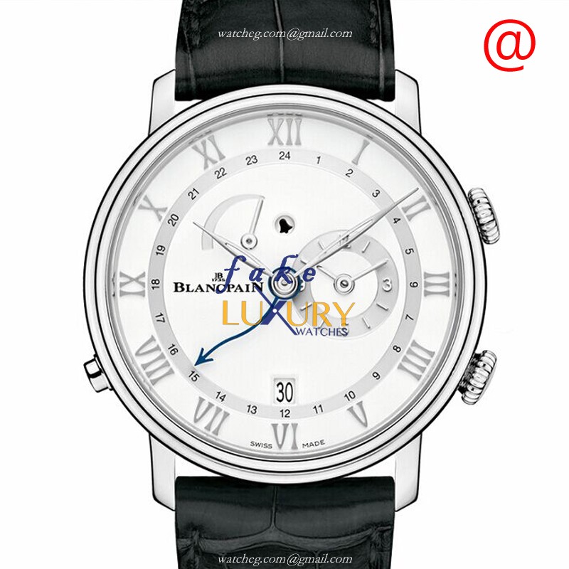 Blancpain 6640-1127-55B Villeret - Replica Watch - Automatic - Steel Case - White Dial - Alligator - Luxury Replica Watch