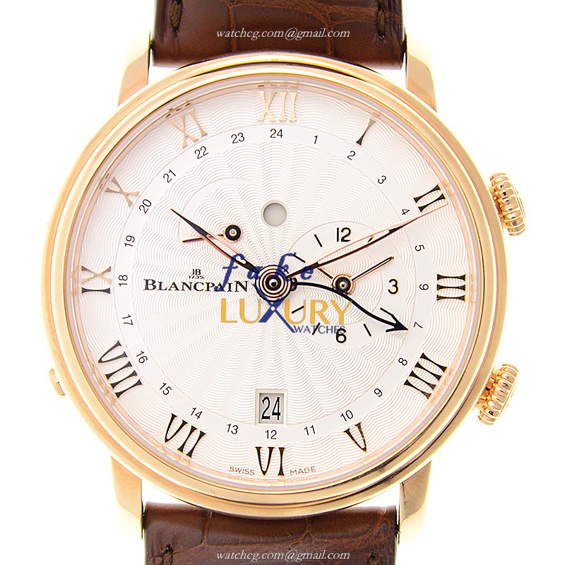 Blancpain Villeret 6640-3642-55B - Automatic - 18kt Rose Gold - White Dial - Replica Watch - Luxury Replica Watch