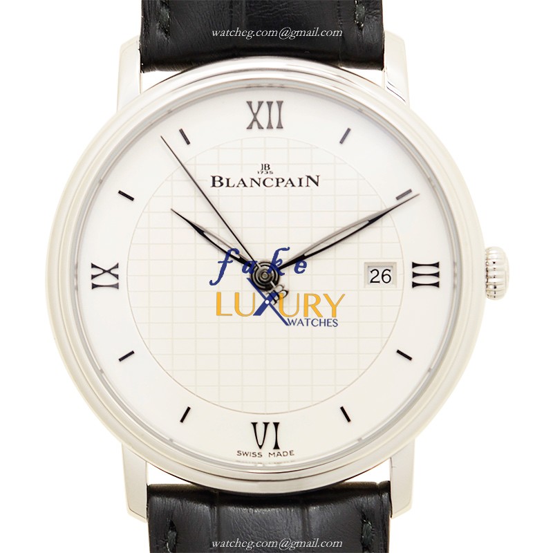 Blancpain 6651-1143-55B Villeret Replica Watch, Automatic Movement, White Dial, Steel Case - Luxury Replica Watch