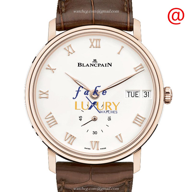 6652-3642-55A - Blancpain Villeret Replica Watch - Automatic 18kt Rose Gold - Silver Dial - Luxury Replica Watch