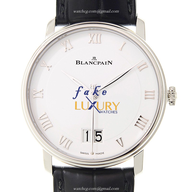 Blancpain Villeret 6669-1127-55B - Replica Watch - Automatic - White Dial - Steel Case - Alligator - Luxury Replica Watch