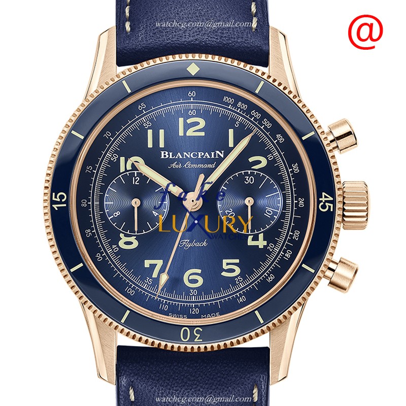 Blancpain Air Command AC02-36B40-63B Automatic 18kt Rose Gold Cowhide Strap Replica Watch - Luxury Replica Watch