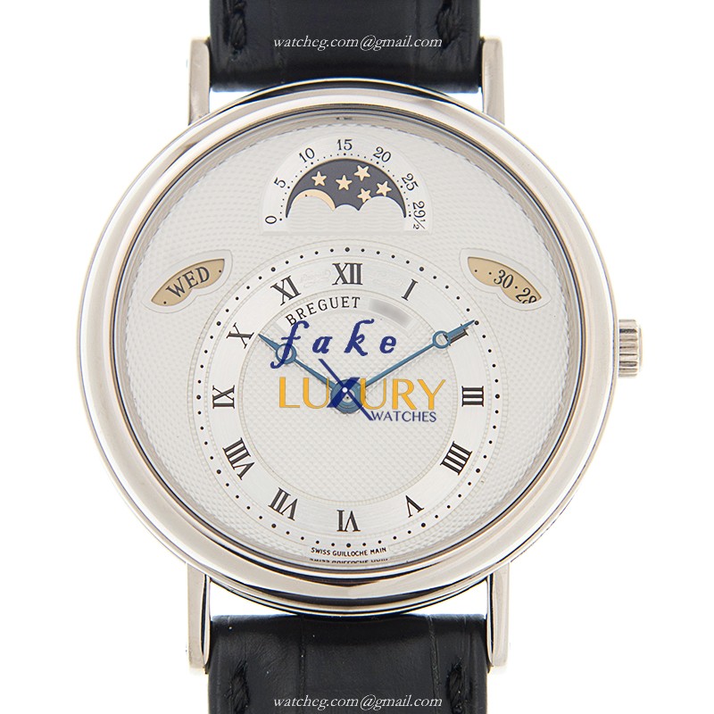 Breguet 3337BB/1E/986 - Replica Watch - Silver Dial - Automatic - 18kt White Gold Case - Luxury Replica Watch