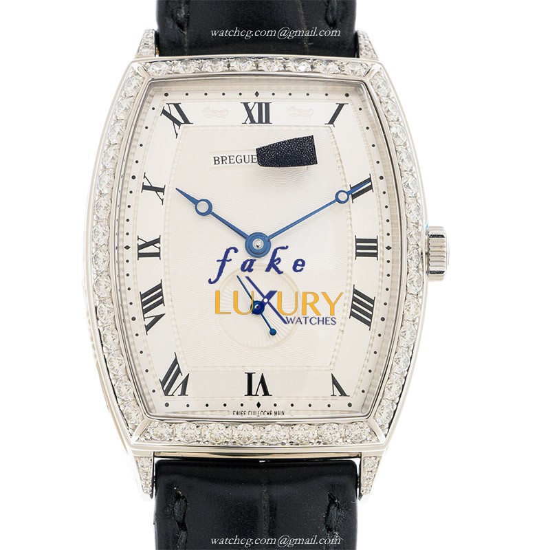 Breguet 3661BB/12/984/DD00 Replica Watch, Automatic Movement, White Gold & Diamond Case, White Dial - Luxury Replica Watch