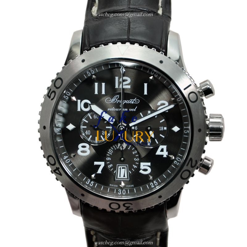 Breguet 3810ST/92/9ZU TYPE XXI Replica Watch, 42mm Automatic, Black Dial, Steel Case - Luxury Replica Watch