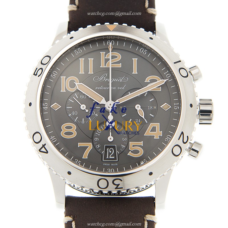 Breguet 3817ST/X2/3ZU TYPE XXI - Replica Watch - Dark Grey Dial - Automatic - Steel Case - Luxury Replica Watch