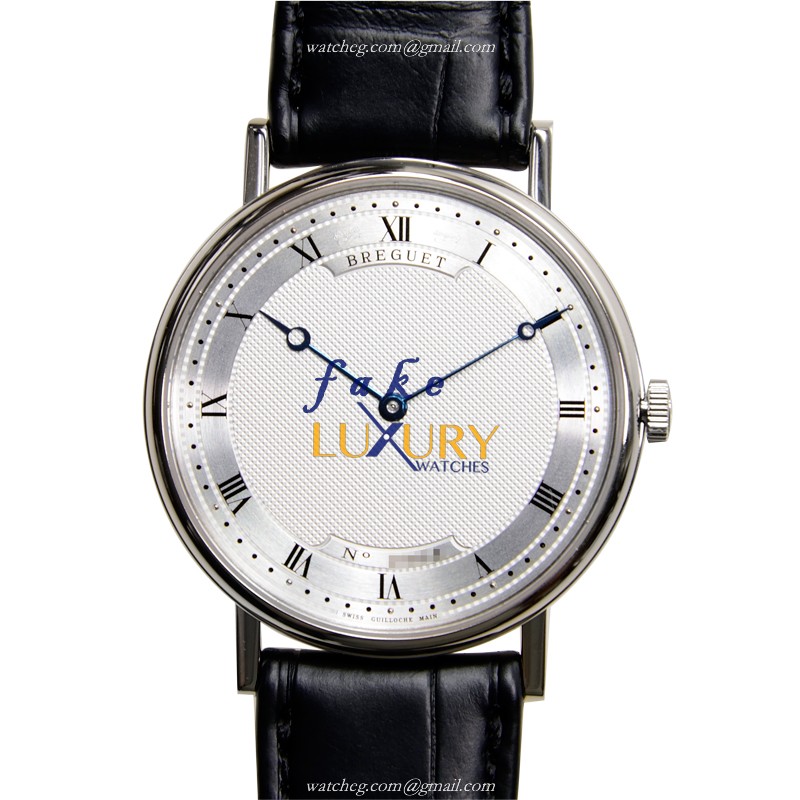 -5157BB/11/9V6-Breguet Classic Replica Watch Automatic 38mm Silver Dial 18kt White Gold - Luxury Replica Watch