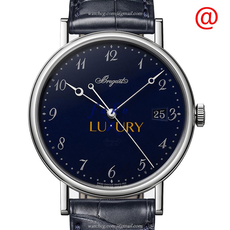 Breguet 5177BB/2Y/9V6 - Replica Watch - Blue Enamel Dial - Automatic - 18kt White Gold - Luxury Replica Watch