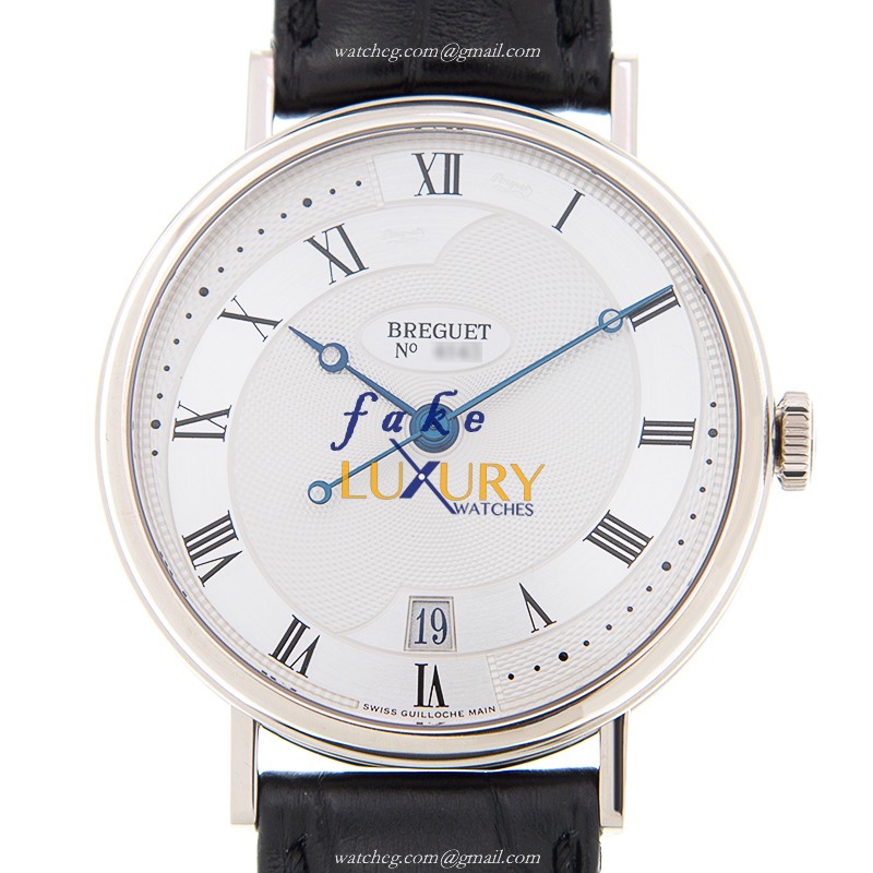 5197BB/15/986 - Breguet Classic Replica Watch Automatic Silver Dial 18kt White Gold - Luxury Replica Watch