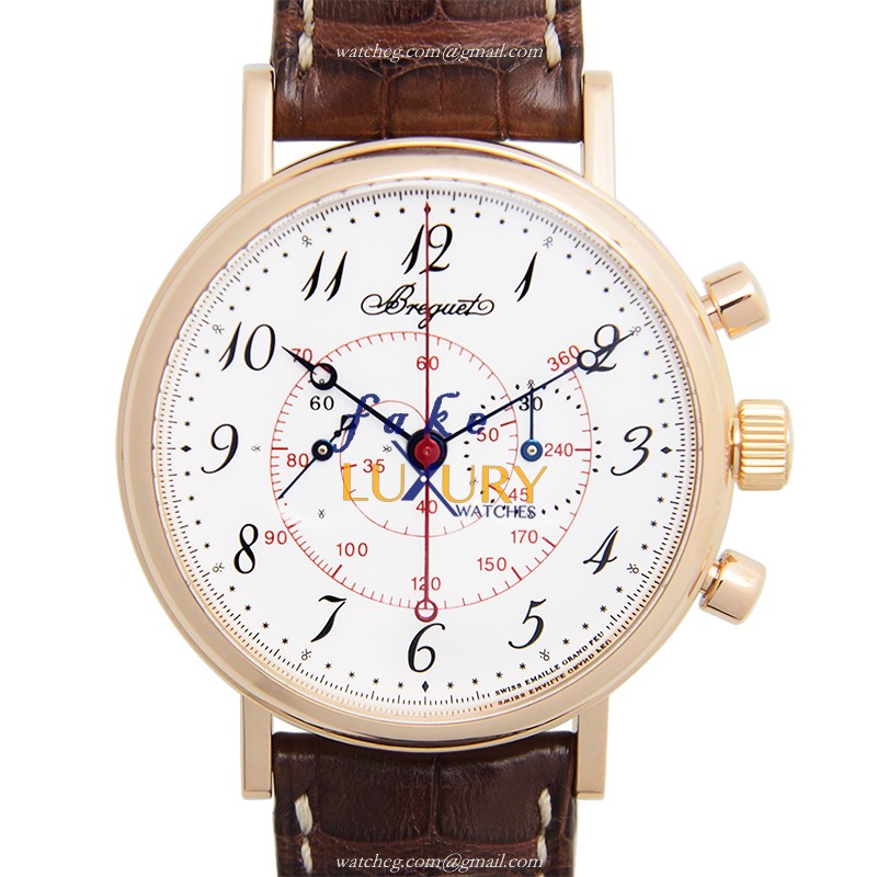 Breguet 5247BR/29/9V6 Classic Manual Wind 18kt Rose Gold White Dial Replica Watch - Luxury Replica Watch