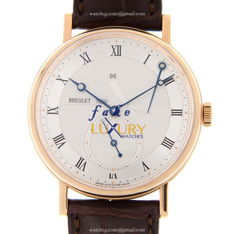 Breguet 5277BR/12/9V6 Classic Manual Wind Replica Watch, 18kt Rose Gold Case, Silver Dial - Luxury Replica Watch