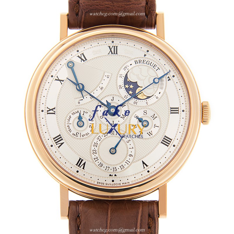 Breguet CLASSIC 5327BR/1E/9V6 Automatic 18kt Rose Gold Silver Dial Replica Watch - Luxury Replica Watch
