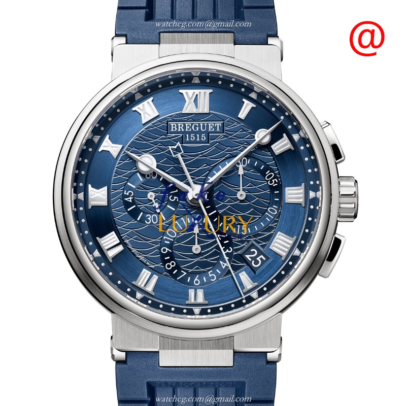 Breguet MARINE 5527BB/Y2/5WV Automatic 18kt White Gold Blue Dial Replica Watch - Luxury Replica Watch