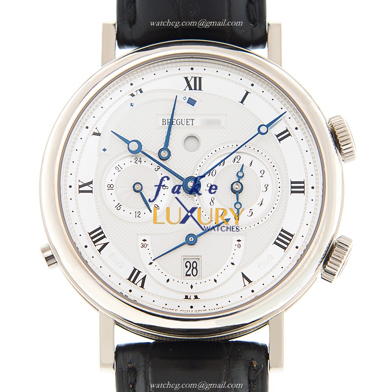 Breguet 5707BB/12/9V6 Classic Automatic Silver Dial 18kt White Gold Replica Watch - Luxury Replica Watch