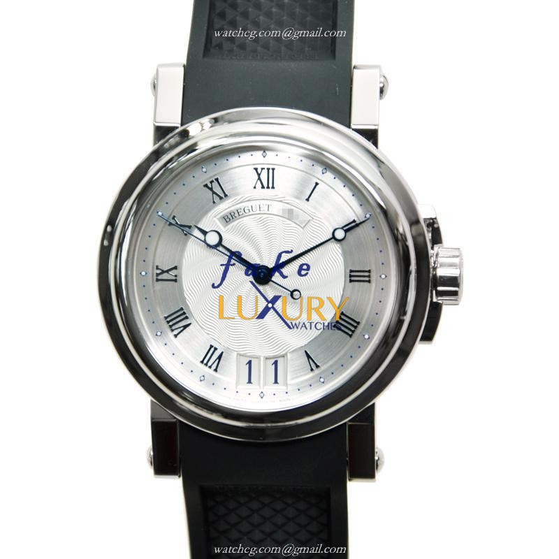 Breguet 5817ST/12/5V8 MARINE Replica Watch, Automatic Movement, Silver Dial, Steel Case - Luxury Replica Watch