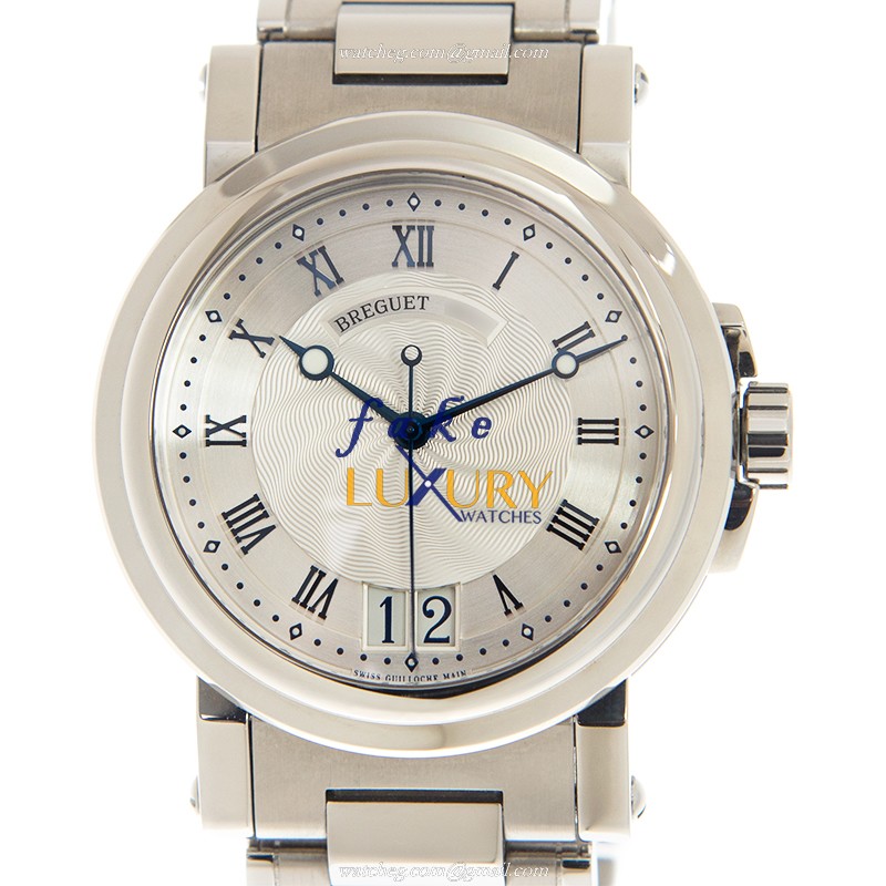 Breguet MARINE 5817ST/12/SMO Silver Dial Automatic Stainless Steel Replica Watch - Luxury Replica Watch