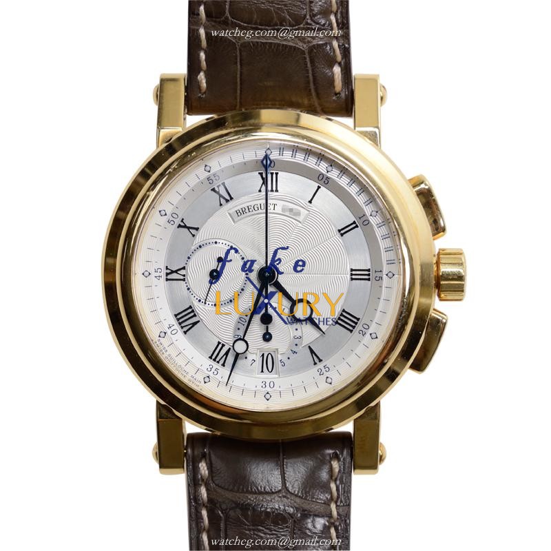 Breguet 5827BA/12/5ZU MARINE Replica Watch, Silver Dial, 18kt Yellow Gold Case, Automatic - Luxury Replica Watch