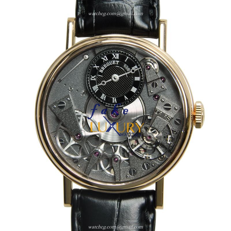 Breguet 7027BR/G9/9V6 Replica Watch, Manual Wind, 18kt Rose Gold Case, Dark Grey Dial - Luxury Replica Watch