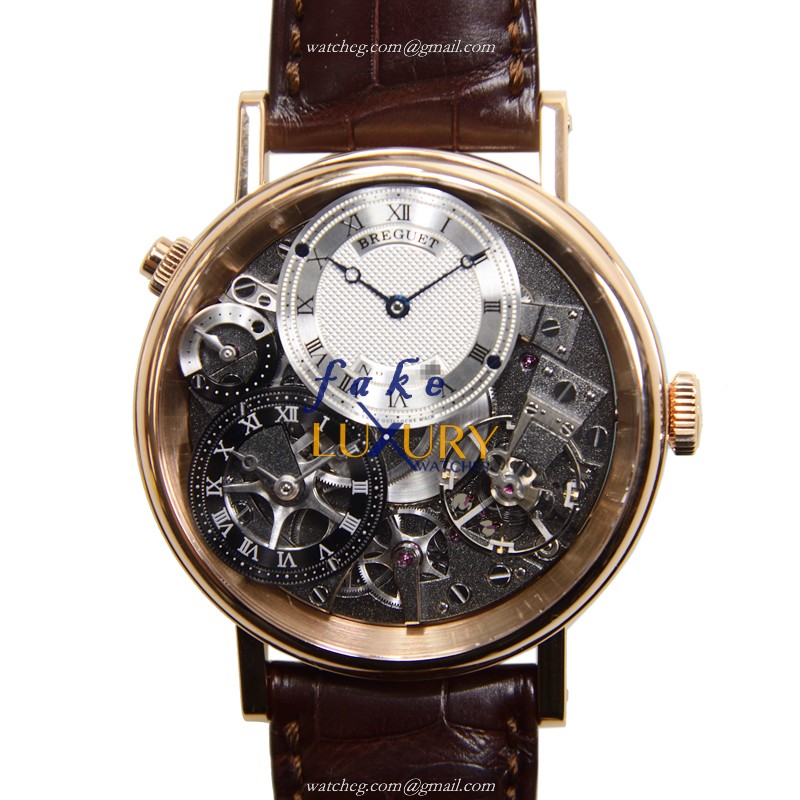 Breguet 7067BR/G1/9W6 TRADITION - Replica Watch - Manual Wind - 18kt Rose Gold - Dark Grey Dial - Luxury Replica Watch