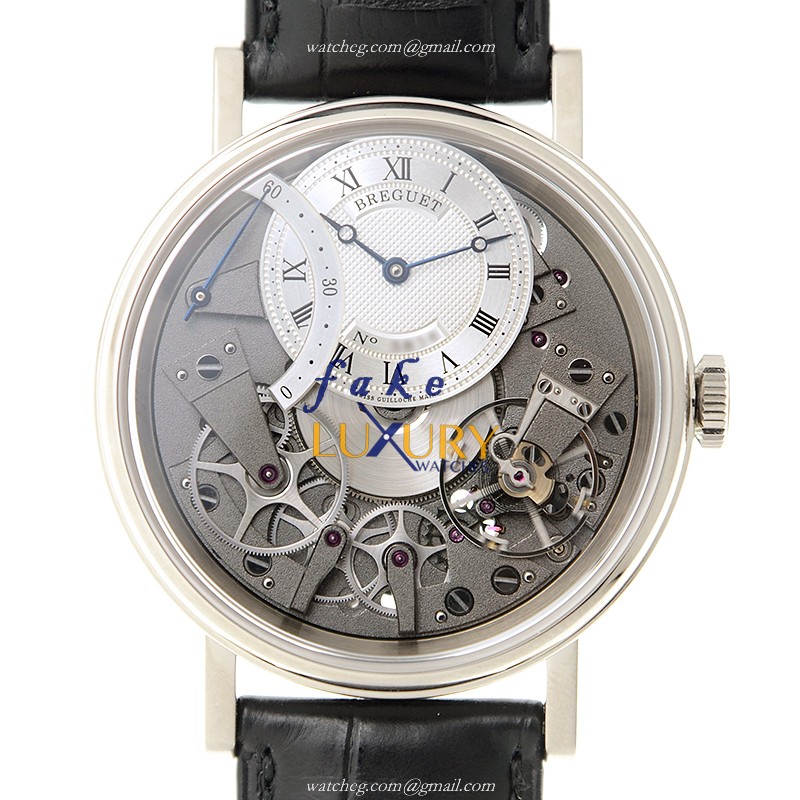 Breguet 7097BB/G1/9WU Tradition Replica Watch, Automatic, Silver Dial, 18kt White Gold Case - Luxury Replica Watch