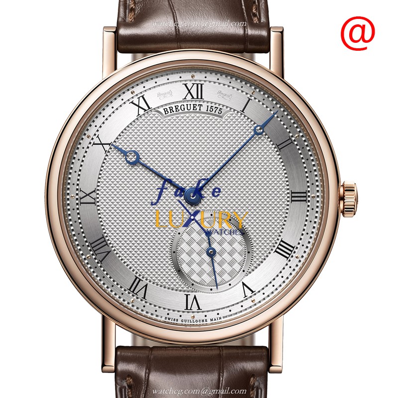 Breguet 7147BR/12/9WU Replica Watch, 18kt Rose Gold Case, Silver Dial, Automatic Movement - Luxury Replica Watch