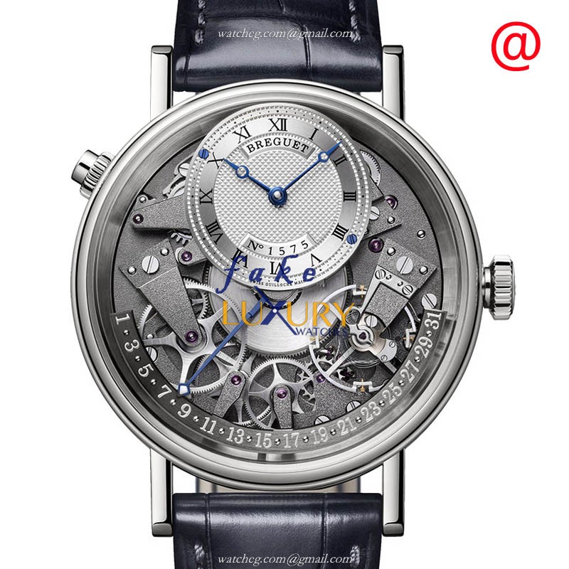 Breguet 7597BB/G1/9WU Tradition Automatic 18kt White Gold Silver Dial Replica Watch - Luxury Replica Watch