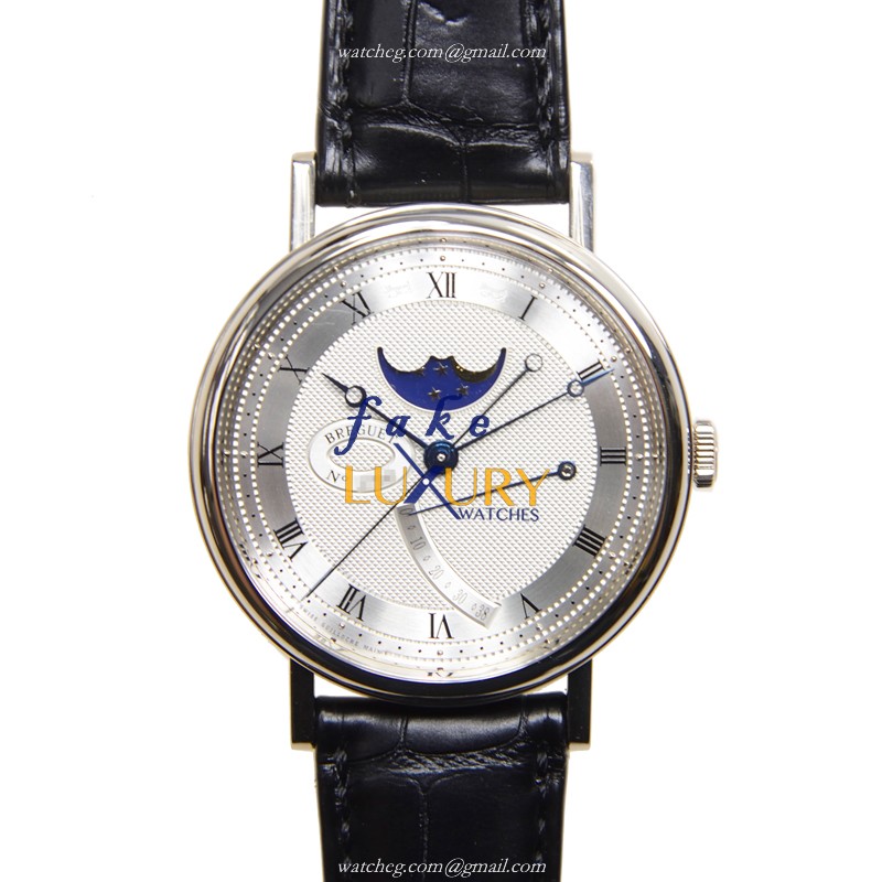 Breguet CLASSIC 7787BB/12/9V6 Automatic 18kt White Gold Silver Dial Replica Watch - Luxury Replica Watch