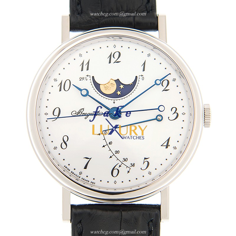 Breguet 7787BB/29/9V6 CLASSIC Replica Watch, Automatic Movement, White Gold Case, White Dial - Luxury Replica Watch