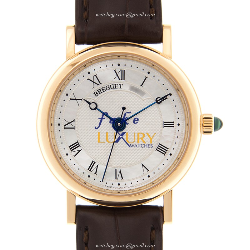 Breguet 8067BA/52/964 Classique Replica Watch, Automatic Movement, White Dial, 18kt Yellow Gold Case - Luxury Replica Watch