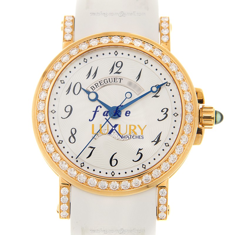 Breguet 8818BA/59/564/DD00 Replica Watch Automatic White Mother of Pearl Dial 18kt Gold Diamond - Luxury Replica Watch