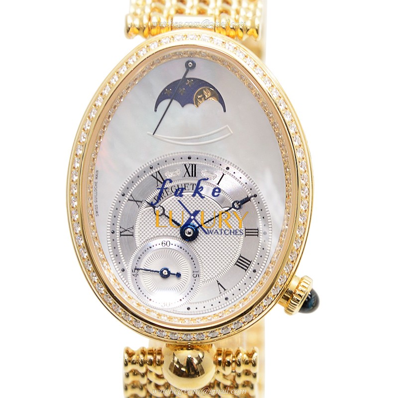 Breguet 8908BA/52/J20/D000 Reine de Naples Replica Watch, Automatic, White Mother of Pearl Dial - Luxury Replica Watch