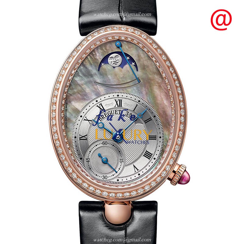 8908BR/5T/964/D00D3L - Breguet Reine de Naples Replica Watch - Automatic - Silver Mother of Pearl - Luxury Replica Watch