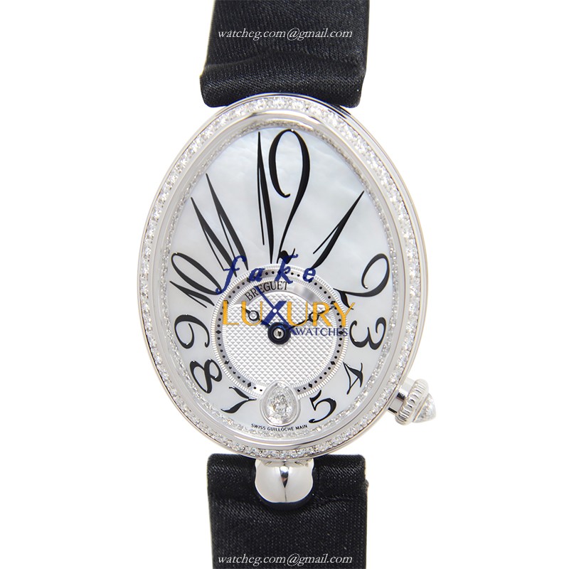 Breguet 8918BB/58/864/D00D Replica Watch, White Mother of Pearl Dial, 18kt Gold & Diamond Case - Luxury Replica Watch