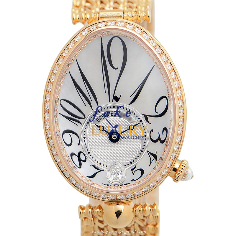 Breguet Reine de Naples 8918BR/58/J20/D000 Replica Watch, Automatic, Silver Mother of Pearl Dial - Luxury Replica Watch