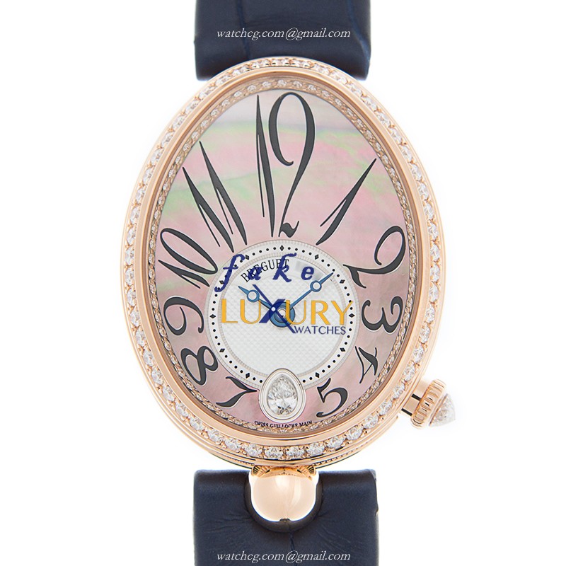 Breguet Reine de Naples 8918BR/5T/964/D00D Automatic 18kt Rose Gold Brown Dial Replica Watch - Luxury Replica Watch