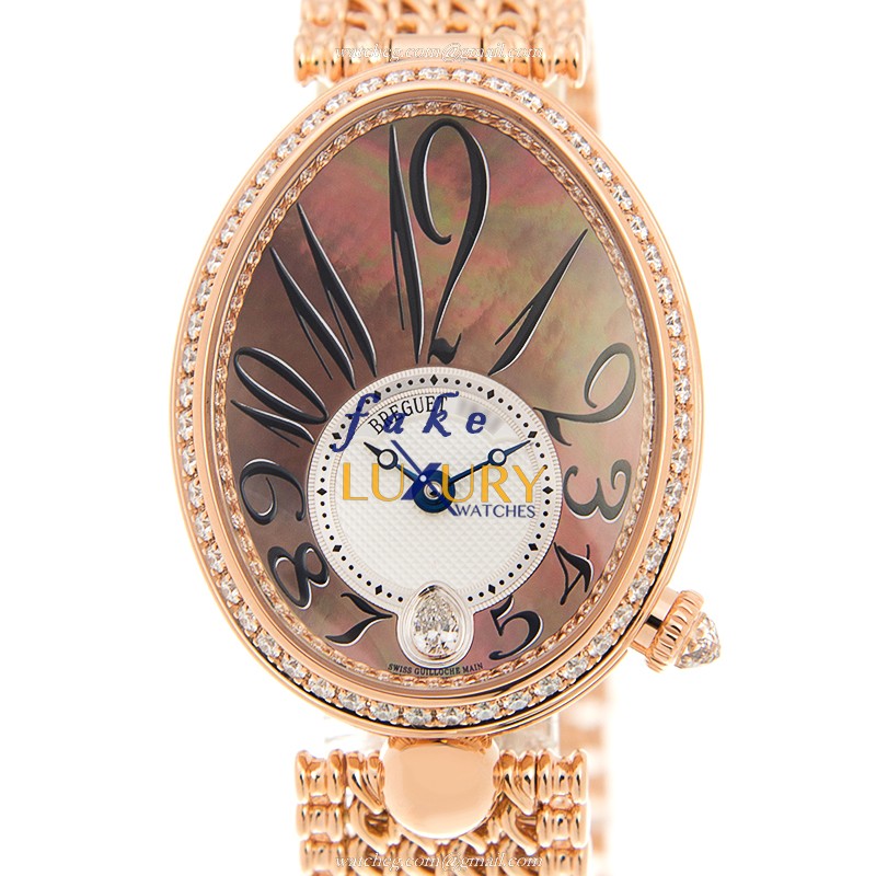 Breguet 8918BR/5T/J20/D000 Replica Watch, Automatic, Black Mother of Pearl Dial, 18kt Rose Gold & - Luxury Replica Watch