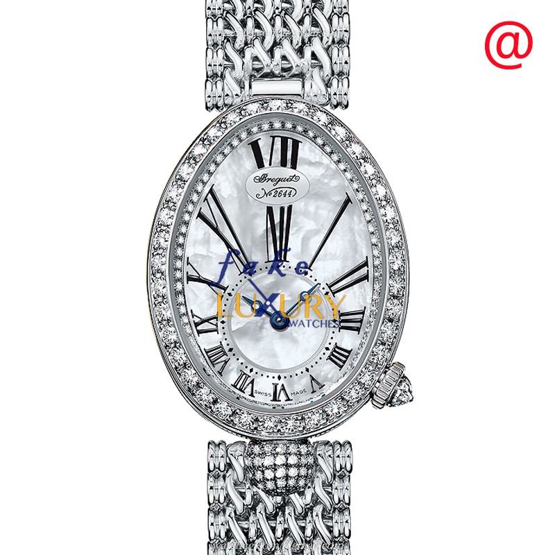 Breguet 8928BB/51/J20/DD00 Replica Watch, Automatic, White Mother of Pearl Dial, 18kt White Gold & - Luxury Replica Watch