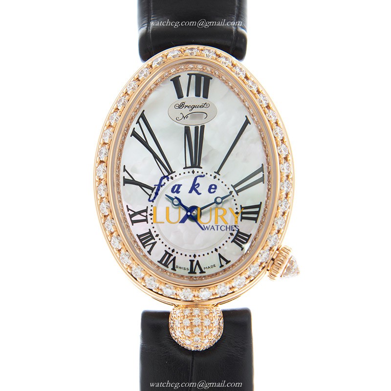 Breguet Reine de Naples 8928BR/51/944/DD0D/3L Replica Watch With Automatic Movement, White Mother - Luxury Replica Watch