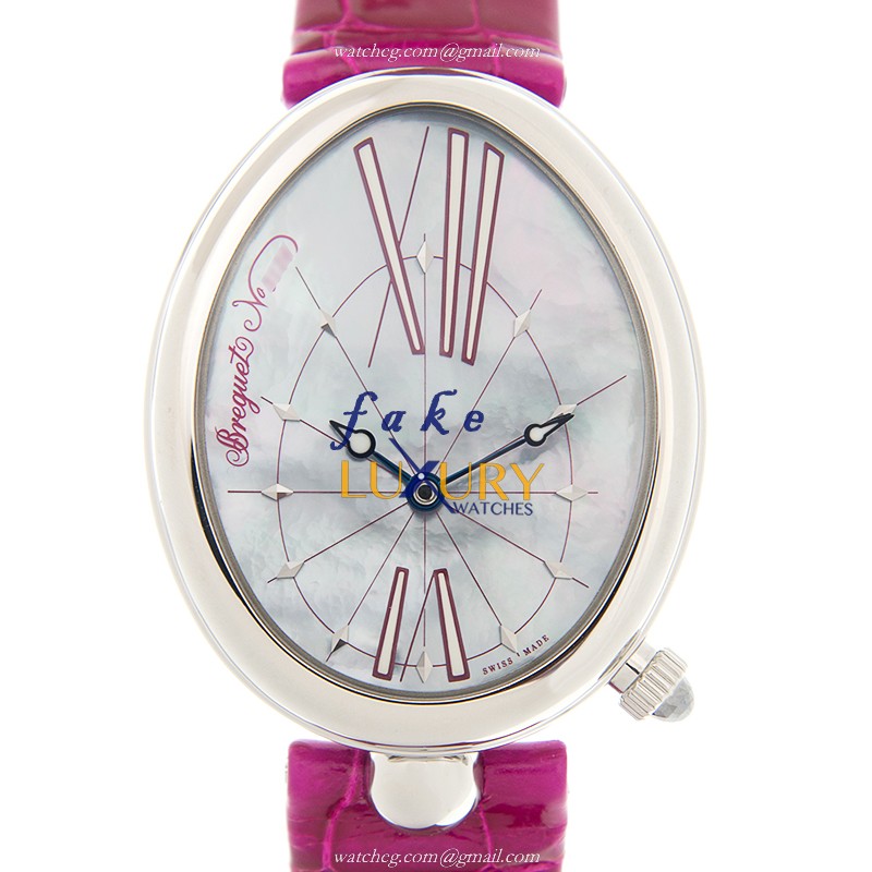 Breguet Reine de Naples Replica Watch 8967ST/G1/986 Automatic White Mother of Pearl Dial Pink - Luxury Replica Watch