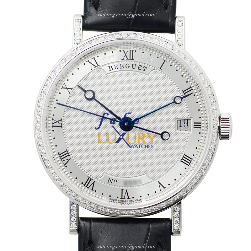 Breguet 9068BB/12/976/DD00 Replica Watch, Automatic Movement, Silver Dial, 18kt White Gold & - Luxury Replica Watch