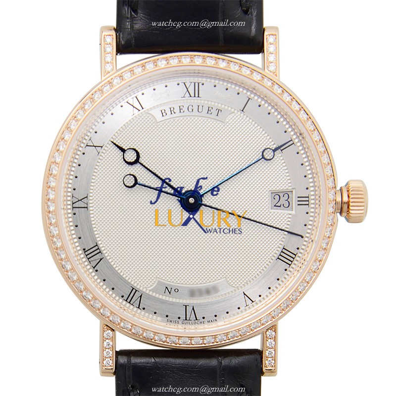 Breguet 9068BR/12/976/DD00 Classic Automatic 18kt Rose Gold Silver Dial Replica Watch - Luxury Replica Watch